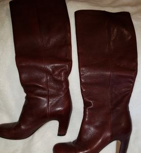 FABULOUS!! Maison Margiela Oxblood Knee Boots